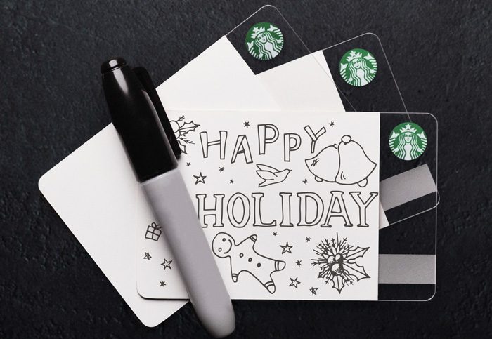 happy holiday design on cards, PPC management, SEO services