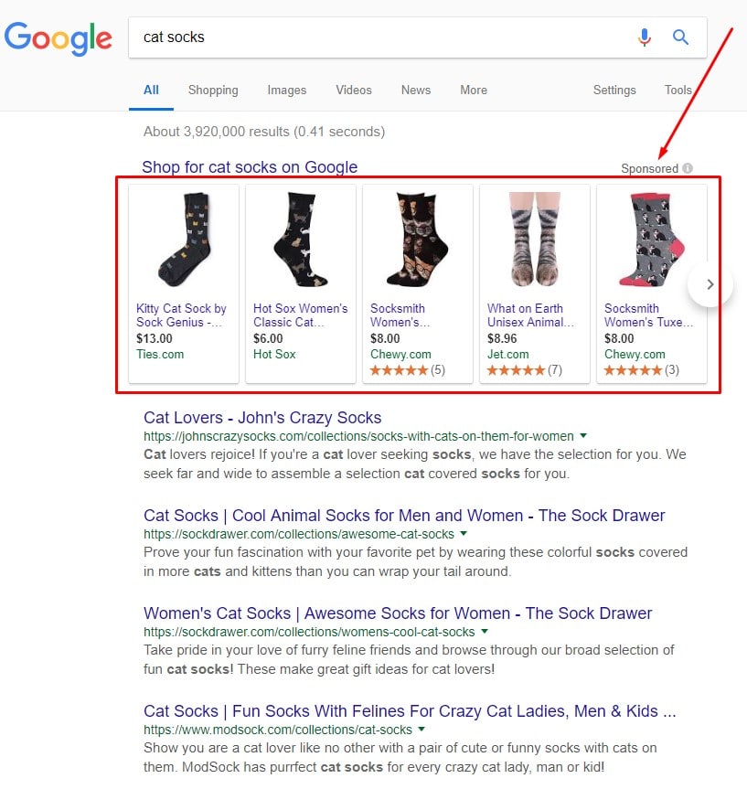 google shopping campaign ads