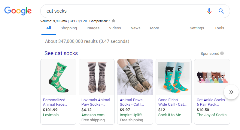 google shopping ads