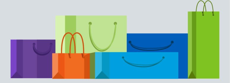 eCommerce Black Friday Shopping Bags