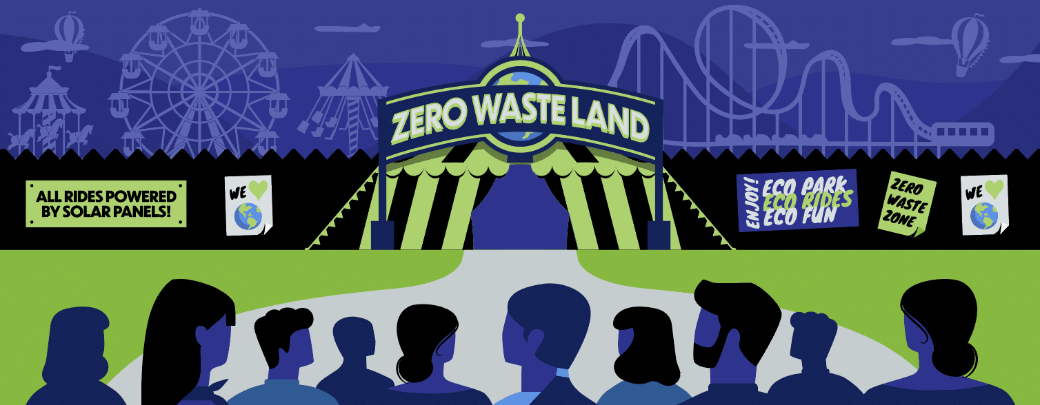 eco consumers - zero wasteland carnival concept
