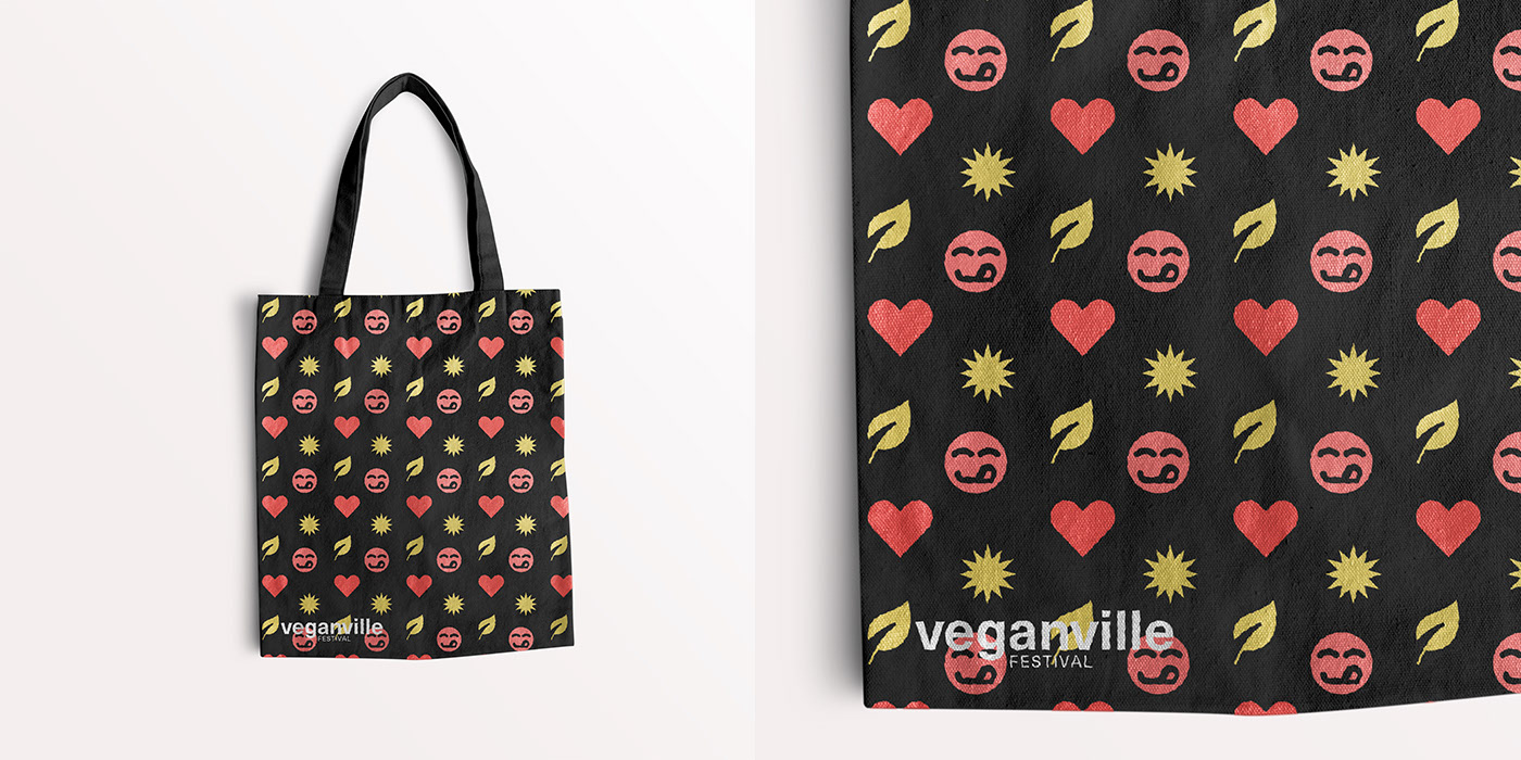 veganville vegan fest eco-friendly tote bag