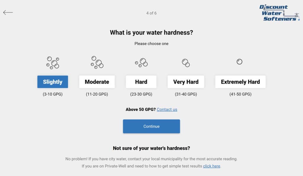 Product Recommendation Quiz - Discount Water Softeners