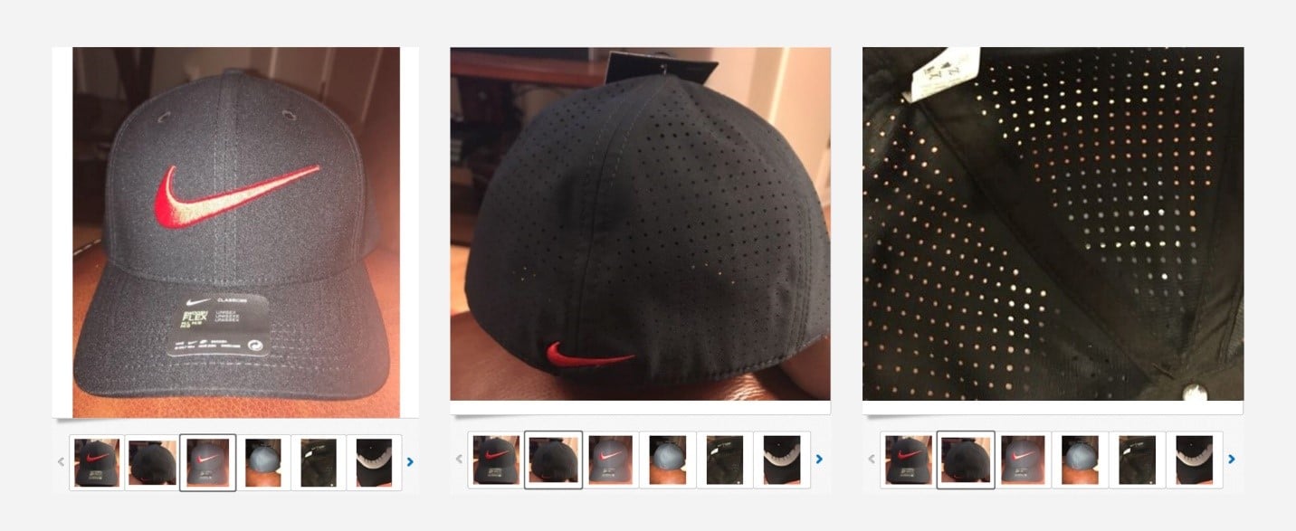 bad product picture - nike hat