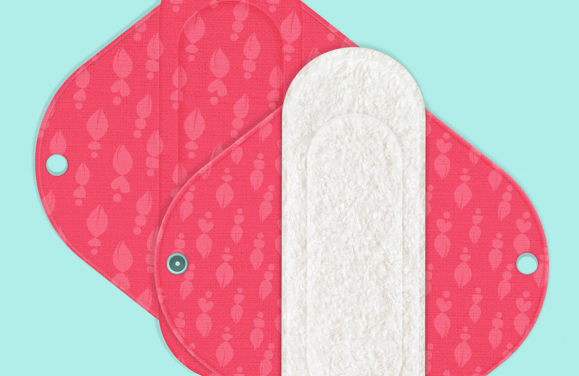 gaia reusable pads - brand design