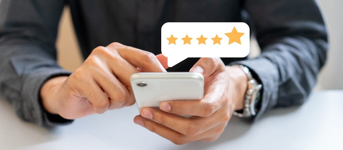 ecommerce customer service - leaving 5 star review