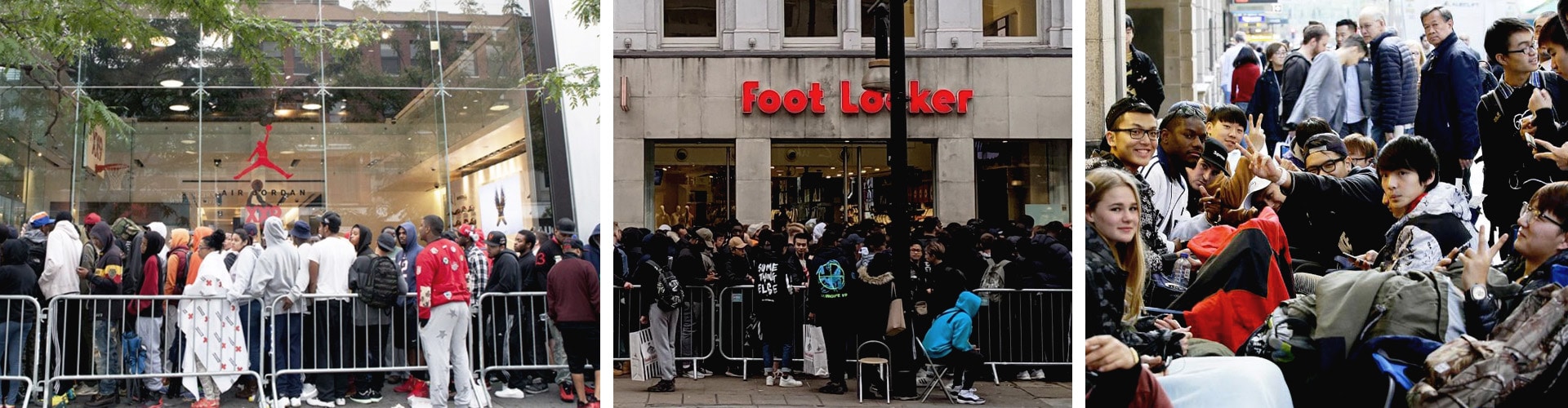 brand identity - crowd outside foot locker