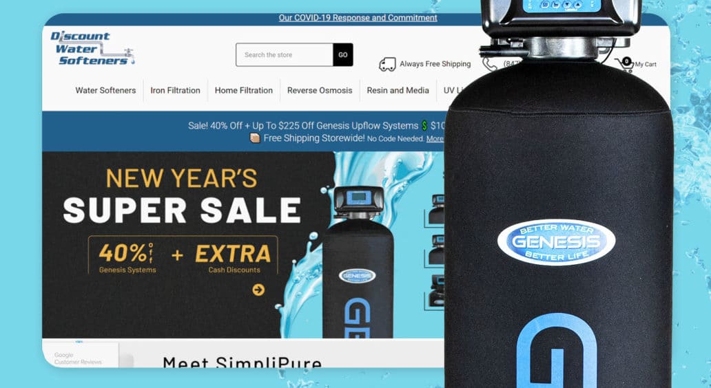 discount water softeners case study - digital marketing agency rockford