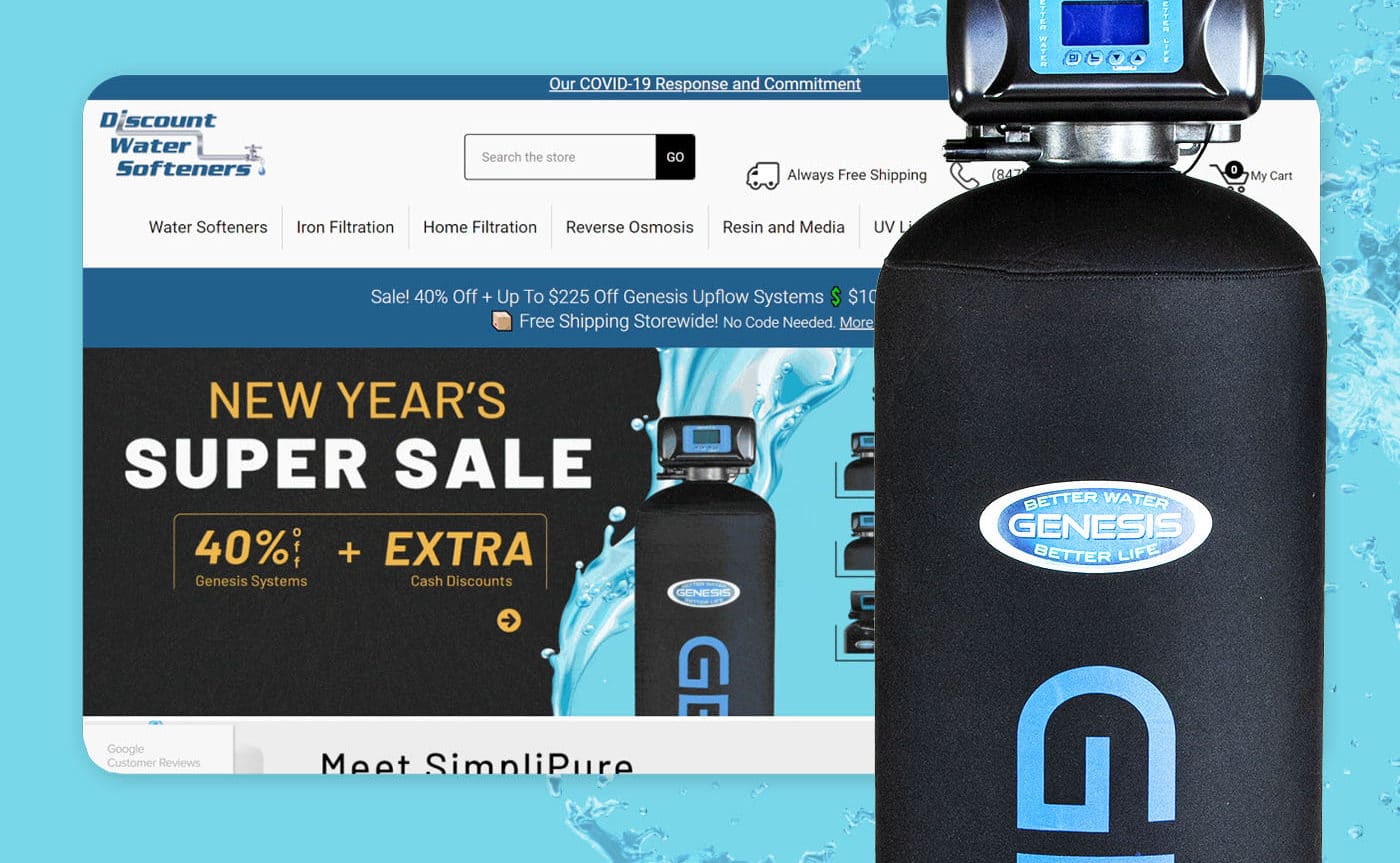 discount water softeners case study - digital marketing agency rockford, Web Development Rockford, PPC Management