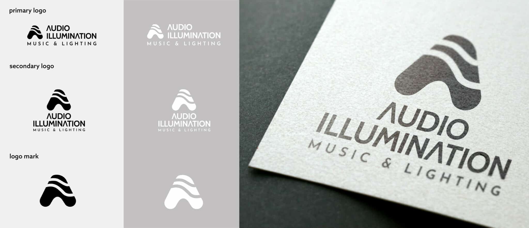 audio illumination business cards