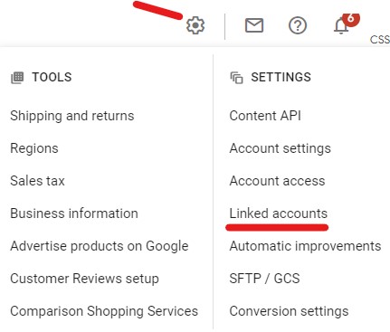 Linking Google Ads and Merchant Center