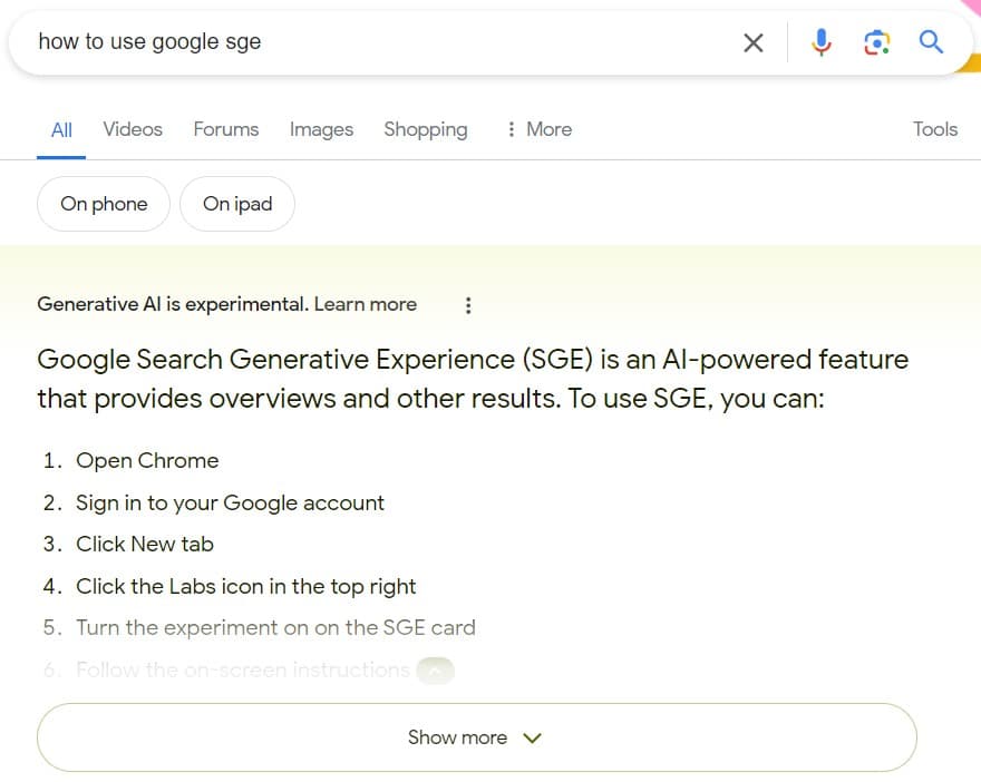 SGE's Impact on SEO